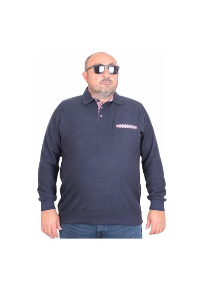Moc Grande Mocgrande Erkek Büyük Beden Polo Yaka Sweat Flota Cep 24407 Lacıvert Lacivert Moc Grande Mocgrande Erkek Büyük Beden Polo Yaka Sweat Flota Cep 24407 Lacıvert Lacivert