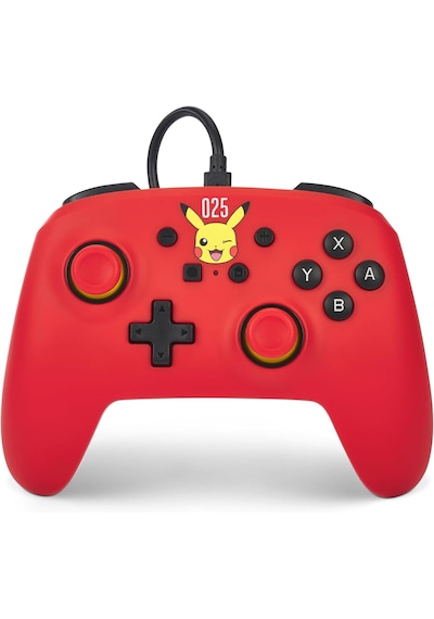 Nintendo Switch Oyun Kolu Kablolu Lisanslı Laughing Pikachu Pokemon 025 Powera Oled, Switch 2