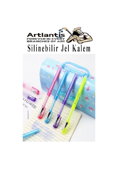 Silinebilir Jel Kalem Mavi 0.5 Mm 4 Adet Silinebilir Tükenmez Kalem Pilot Kalem Mürekkepli Kolay Silinebilir Kumaş Kalemi