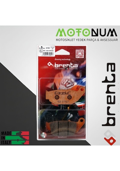 Rks R 250 Arka Fren Balata Sinterli Brenta Made İn İtaly 99412593