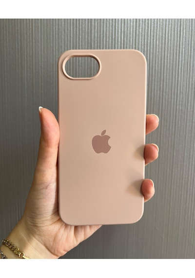 Apple Uyumlu iPhone 16e Logolu İçi Kadife Silikon Lansman Kılıf