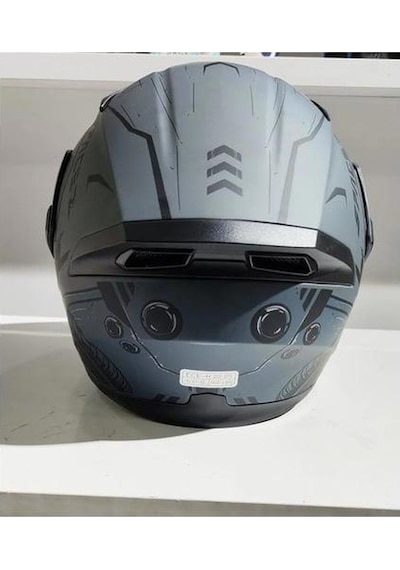 Jk-20 Jk902 Çene Pedli Güneş Vizörlü Çeneden Açılır Kask H-2 Grey Xl Beden