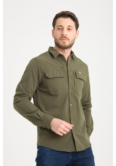 Tad Gear Taktikal Cepli Likralı Gömlek Yeşilr Yeşil