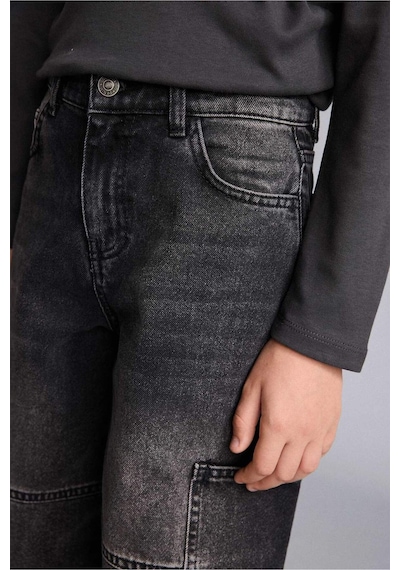 Defacto Erkek Çocuk Barrel Fit Düz Paça Jean Pantolon G1649a825aunm40 Siyah