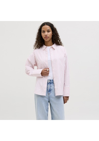 Jack & Jones Kadin Relaxed Fit Uzun Kollu Poplin Gömlek - Caro - 12270951 Morning Glory