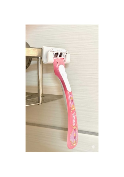 Banyo Organizer Duş Rafı Askısıi Jilet Ve Lif Tutucu Kanca Seti - 7mm & 8mm Uyumlu Siyah 3 adet