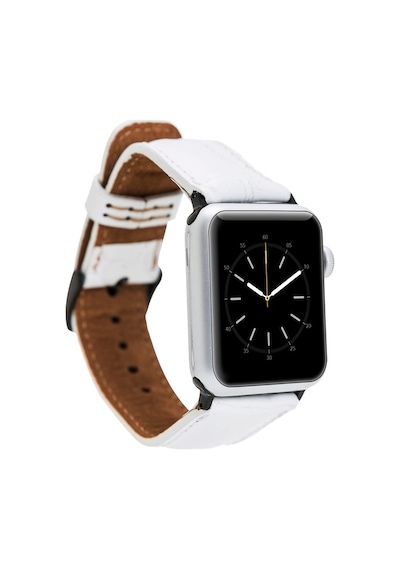 Bouletta Apple Uyumlu  Watch Deri Kordon 42-44-45 MM Beyaz