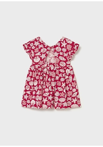 Mayoral Kız Bebek Desenli Elbise Kırmızı - 01925