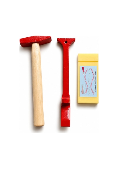 Laminant Parke Pro Usta Seti 2 17cm Kestamid Döşeme Çakma Takoz 500gr Çekiç Ve 3 32cm Çektirme Demir