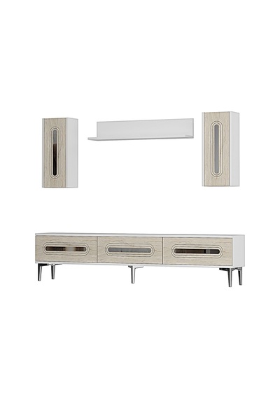 Tvr1804bts - Rany Tvr180 Ünitesi Takım Beyaz-traverten-sılver 180cm