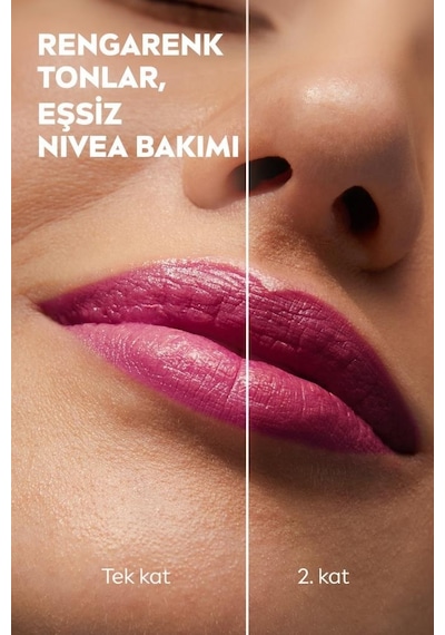 Nivea 3'ü 1 Arada Nemlendirici Dudak Bakım Kremi Pink 4.8 G