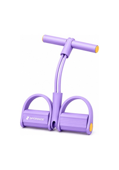 2 Tüplü Body Trimmer Direnç Lastikli Mekik Ve Ev Egzersiz Aleti - Kadınlar Ve Yeni Başlayanlar İçin Mor