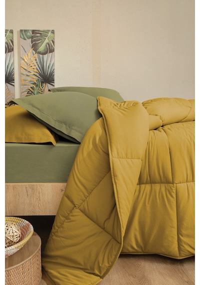 Yataş Bedding Mix & Match Penny Tek Kişilik Yorgan - Safran