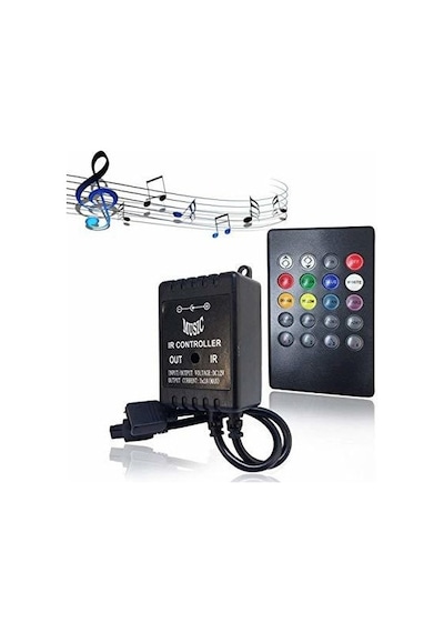 Ir Kontrol Rgb Kumandalı Müzik Müziğe Sese Duyarlı Rgb Kontrol