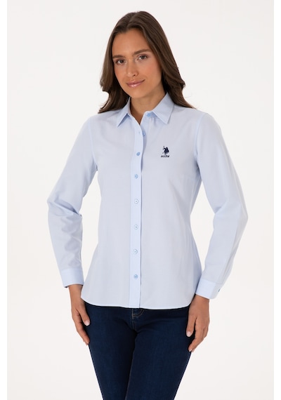 U.s. Polo Assn. Kadın Açık Mavi Gömlek Basic 50307990-vr003 Acık Mavı
