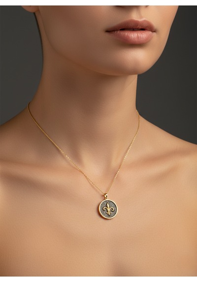 G&a Jewels - Asil Zarafet - 925 Ayar Oksitli Yaldız Altın Kaplama Gümüş Kolye Altın - Gümüş
