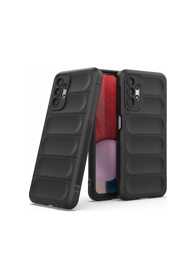 Samsung Galaxy A23 5G Uyumlu Silikon Kılıf - Kamera Korumalı Esnek Airbag Kapak - Siyah