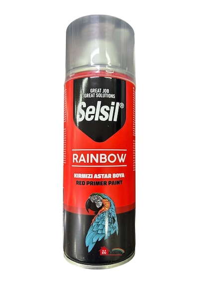Mey İthalat Selsil Rainbow Akrilik Sprey Astar 3009 Kırmızı Çok Renkli