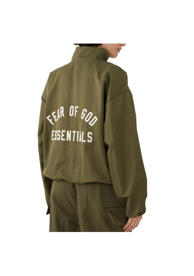 Fear Of God Doku Desenli Naylon Spor Ceket Yeşil