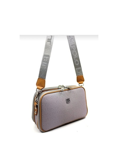 Just Polo Kadın 3d Baskılı Ayarlanabilir Askılı Şık Omuz Çantası Ebat: 16 X 26 Cm Gri