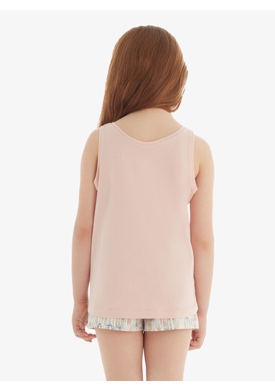 Kız Çocuk T-shirt 60570 - Pembe Pembe