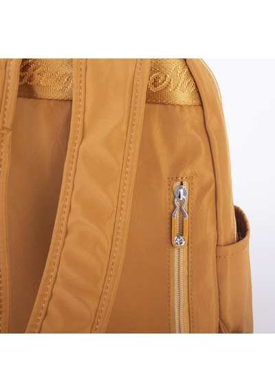 Nas Bag Kadın Çok Gözlü Hafif Su Geçirmez Unisex Water Proof Çanta Hardal