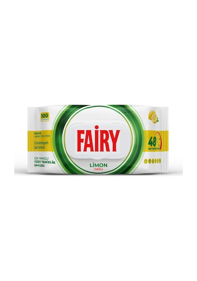 Çok Amaçlı Yüzey Temizlik Havlusu 100 Yaprak Limon Yağlı Beyaz Sirke & Karbonat 48 Saat Temizlik Etkili İz Bırakmayan Formül