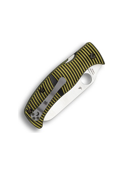 Spyderco Caribbean G-10 Lc200n Sheepfoot Plainedge Kamp Çakı Çok Renkli