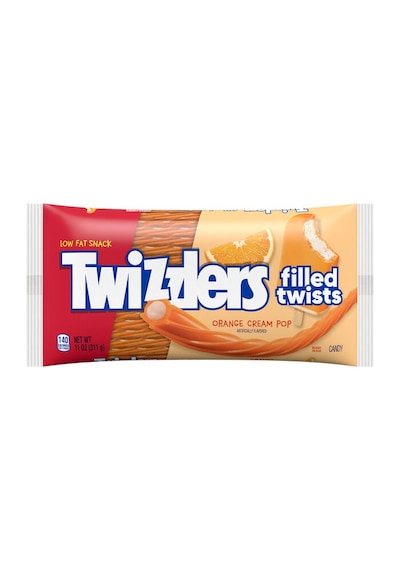Twizzlers Orange Cream Pop Flavored Filled Portakal Krema Dolgulu Şekerleme 311gr