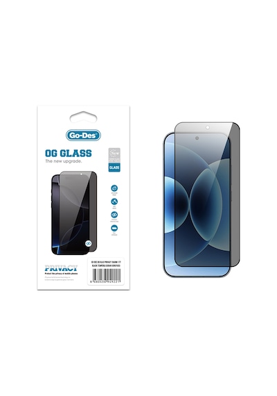 Xiaomi 17t Uyumlu Go Des Og Glass Privacy Antistatik Temperli Cam Ekran Koruyucu Siyah