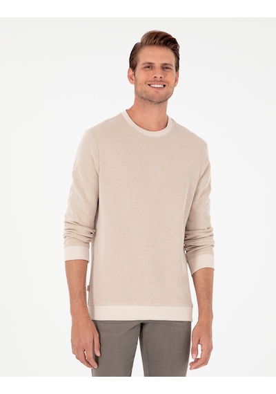 Pierre Cardin Erkek Bej Sweatshirt 50296752-vr011 Bej