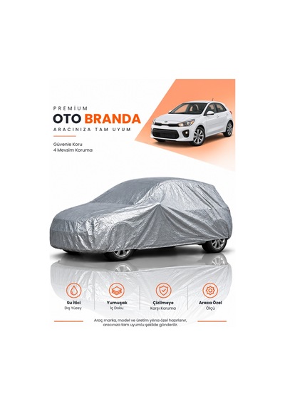 Kia Rio 2017-2023 Hatchback Uyumlu Araba Brandası Oto Branda Araba Örtüsü Araç Çadırı