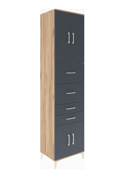 Hyperion Dolap 2 Raflı 4 Çekmeceli 4 Kapaklı 60x44x243 Çam-an... Çam Hyperion Dolap 2 Raflı 4 Çekmeceli 4 Kapaklı 60x44x243 Çam-an... Çam