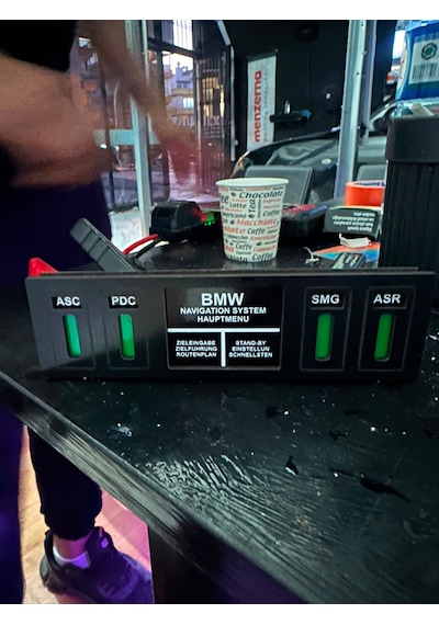 Bmw E36 Işıklı Navigasyon Paneli Asc Pdc Smg Asr Görünümlü Dekoratif Konsol Paneli 0