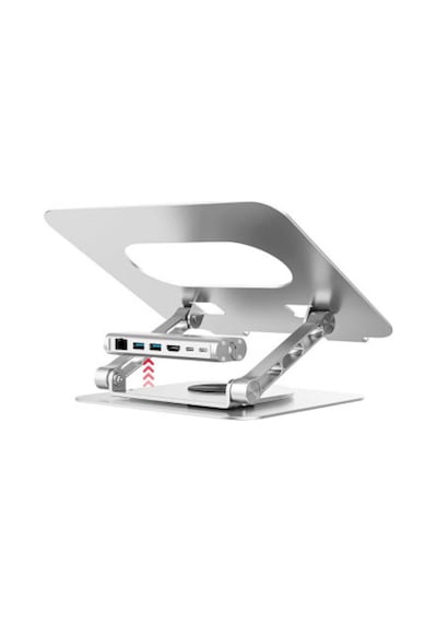 Unıtek 360d Metal 15.6 Notebook Stand Ve 5 I 1 Arada Dockıng Statıon D1109b