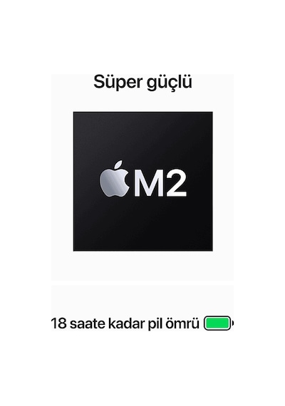 Apple MacBook Air M2 MQKX3TU/A 8  GB 512 GB SSD 15.3" MacOS Dizüstü Bilgisayar