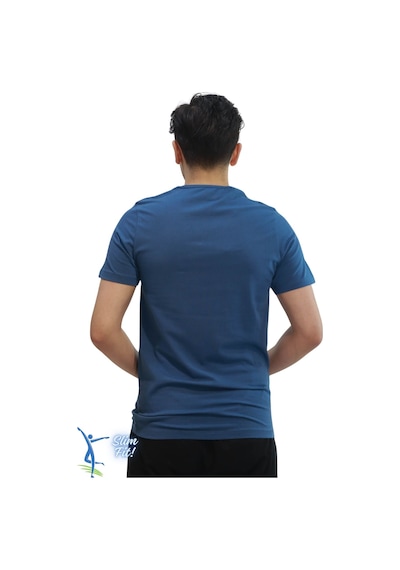 Sermoda Erkek Slim Fit V Yaka Tişört - Dar Kesim Basic Günlük T-shirt Petrol Mavi