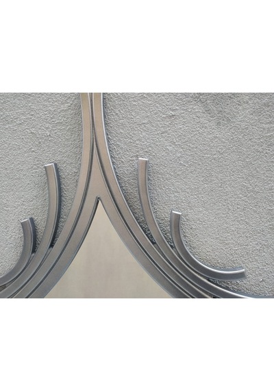 Ayna Cnc Model Mdf Kesim Modern Tarz Estetik Çizgi Parlak Gümüş