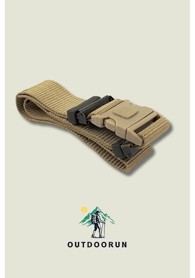 Outdoorun Bej Delikli Outdoor Örme Kemer Bej