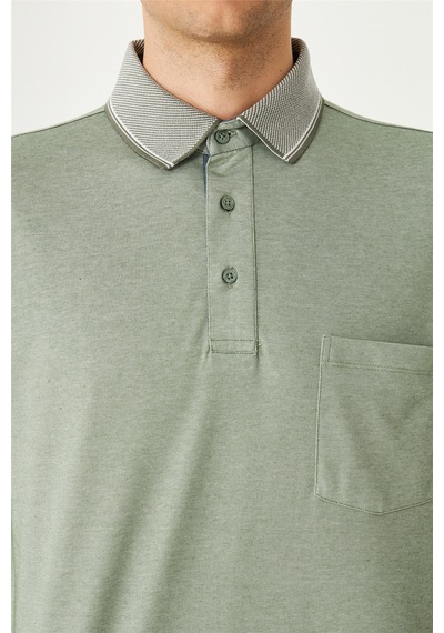 Haki Polo Yaka T-shirt Haki