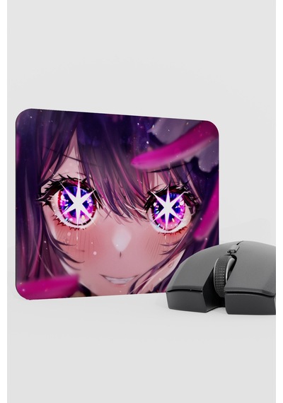Oshi No Ko Anime V2 - 22x18 Gaming Kauçuk Kaymaz Taban Mouse Pad Fare Altlığı
