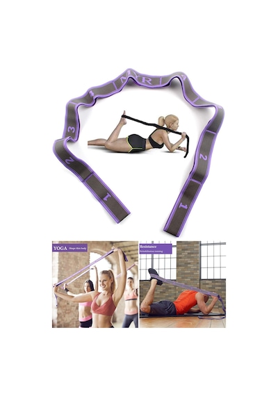 Trendpoint 9 Farklı Seviyeli Direnç Bandı Spor Egzersiz Aerobik Pilates Squat Lastiği Fitness Yoga