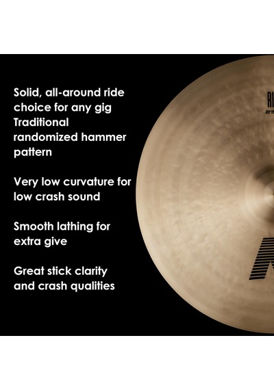 Zildjian K Zildjian Serisi - 52 Cm Ride Zil Açık Gri