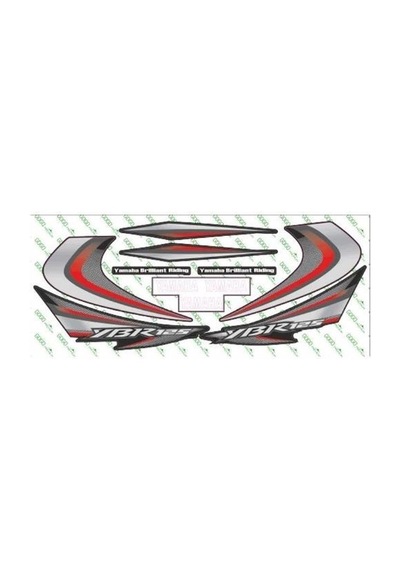 Yamaha Ybr 125 Uyumlu Yazı Sticker Set Siyah