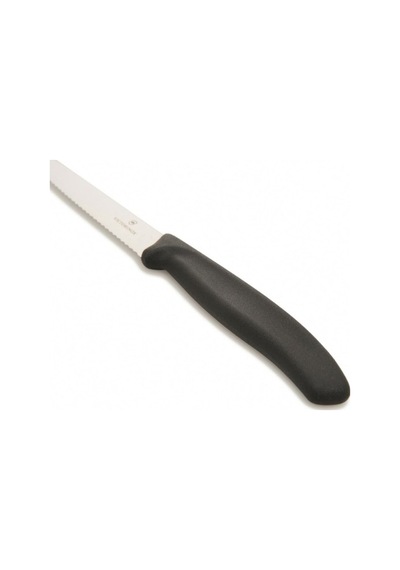 Victorinox 6.7733 Tırtıklı Soyma Bıçağı - Siyah/10 Cm Siyah