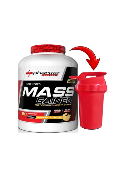 Mass Gainer 3300 Gr Muz Aromalı Kilo Kas Karbonhidrat Tozu Shaker Hediyeli