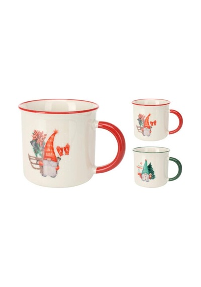 Boyner Evde Yılbaşı Temalı Porselen Kupa 4'lü Set, 5003097335 Diğer
