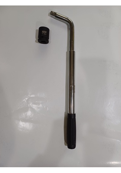 Bsr Teleskopik Bijon Anahtarı 22 MM Lokmalı, Boy 45 CM