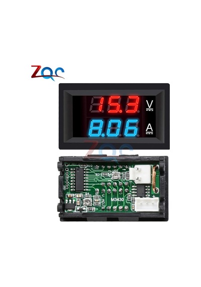 0-100v Kırmızı Mavi-mini Dijital Voltmetre Ampermetre Dc 0 -100v / Dc 7 -110 10a Gerilim Akım Kablo Bulucu & Test Cihazı 43850469
