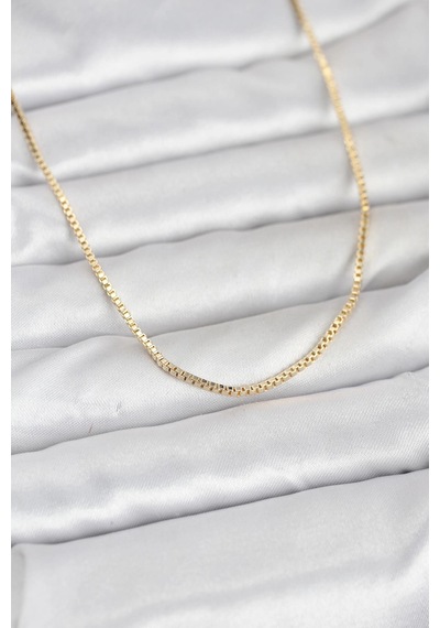 Mey İthalat Cm 14k Gold Renk Kare Zincirli Model 60 Cm Kadın Kolye - Özel Seri Meyeb6981e1091097f887fb0fb1f5 altın